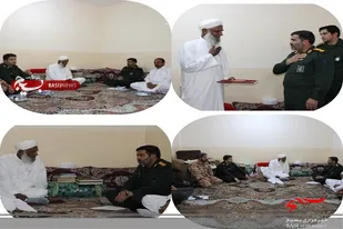 دیدار و تجلیل از مولوی وحیدی فر امام جمعه اهل سنت نیکشهر