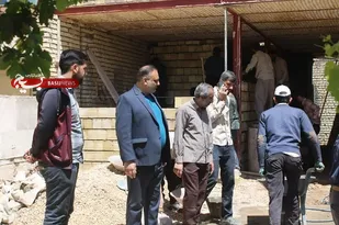 ساخت و بازسازی منزل مسکونی جهادی توسط رزمندگان و بسیجیان جهادی گردان