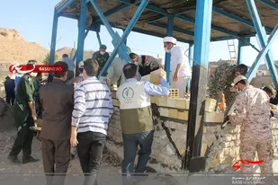 ساخت خانه محروم در روستای زول قاین به همت جهادگران بسیجی
