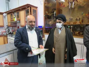 دیدار مسئول نمایندگی ولی فقیه سپاه خمینی شهر با رابط نمایندگی حوزه بسیج امام روح الله