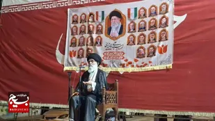 مراسم چهلمین روز رهبر شهید در باغملک برگزار شد