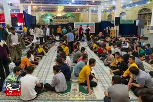 شرکت بیش از ۱۲۰۰ دانش آموز کازرونی در مراسم اعتکاف