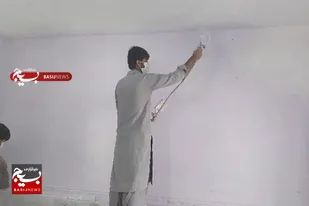 رنگ&zwnj;آمیزی مدرسه و تعمیر نیمکت&zwnj;های دانش آموزان در روستای &laquo;دشتوک&raquo;