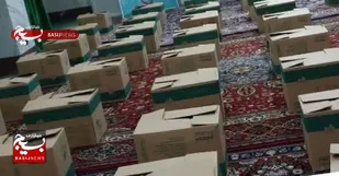 توزیع کمک بسته&zwnj;های معیشتی بین کارگران فصلی به مناسبت عید قربان