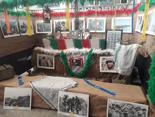 فضاسازی مسجد و پایگاه شهید عزیزی به مناسبت هفته دفاع مقدس