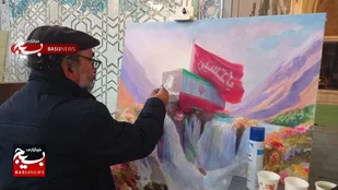برگزاری کارگاه رسم شاهدان شیدایی در مسجد کبود تبریز