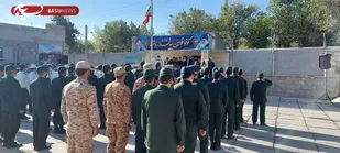 شرکت پایوران گردان۱۱۴ امام حسین (علیه السلام) در صبحگاه مشترک نیروهای مسلح به مناسبت هفته ی فراجا