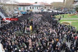 برگزاری مراسم باشکوه تشییع پیکر مطهر حضرت آیت الله العظمی علوی گرگانی در شهرستان گرگان
