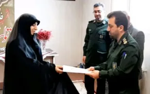 "خانم مهدیه بختیاری" فرمانده حوزه شد
