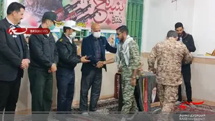 برگزاری مراسم گرامیداشت هفته بسیج در پایگاه شهدای آب&zwnj;شیرین