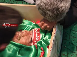 مراسم وداع با شهید جستجوگر نور محمود حاجی قاسمی در بسطام+ تصاویر