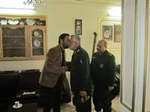 دیدار فرماندهان سپاه استان با خانواده شهید مرتضی ترابی&zwnj;کمال در بهار