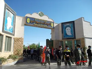 عزاداری بسیجیان شهرستان خمین بمناسبت ارتحال حضرت امام خمینی(ره)