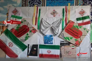 پایگاه های مقاومت بسیج روستا افتر در سرخه آذین بندی شد