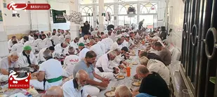 آیین استقبال از کاروان پیاده&zwnj;روی مشهد به کربلا در لردگان
