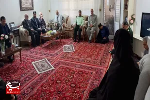 دیدار سردار نقدی با خانواده شهیدان عابدینی و حیدری در ملایر