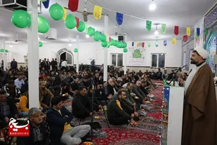 برپایی میز خدمت و جشن نیمه شعبان در روستای توتل ملایر
