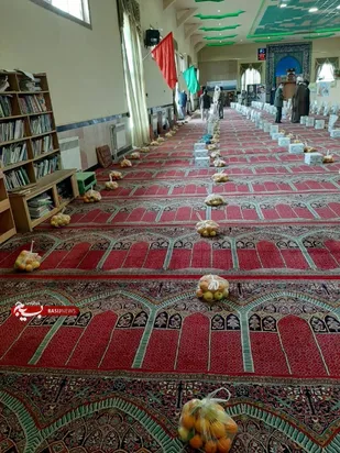 توزیع ۲۰۰ بسته معیشتی بین نیازمندان در بخش طغرالجرد کوهبنان