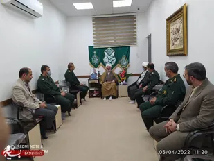 دیدار فرمانده سپاه شاهرود با امام جمعه این شهرستان