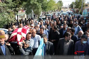 تشییع پدر شهیدان کبیری در سامان