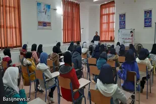 برگزاری اردوی جهادی فرهنگی توسط بسیجیان در روستای کوهین کبودراهنگ