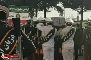 مراسم تشییع شهید گمنام در شهرک شهید رسولی