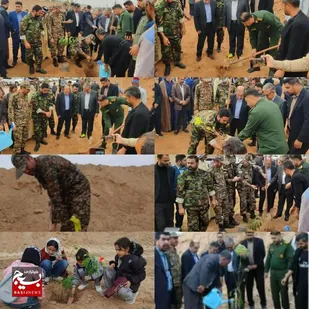 کاشت ۲ هزار نهال در حمیدیه به یاد &laquo;حاج قاسم&raquo;