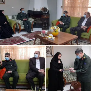 دیدار فرمانده سپاه امیرالمؤمنین (ع) با خانواده شهدا