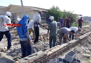خدمت رسانی جهادگران چهارمحال و بختیاری در آق قلا