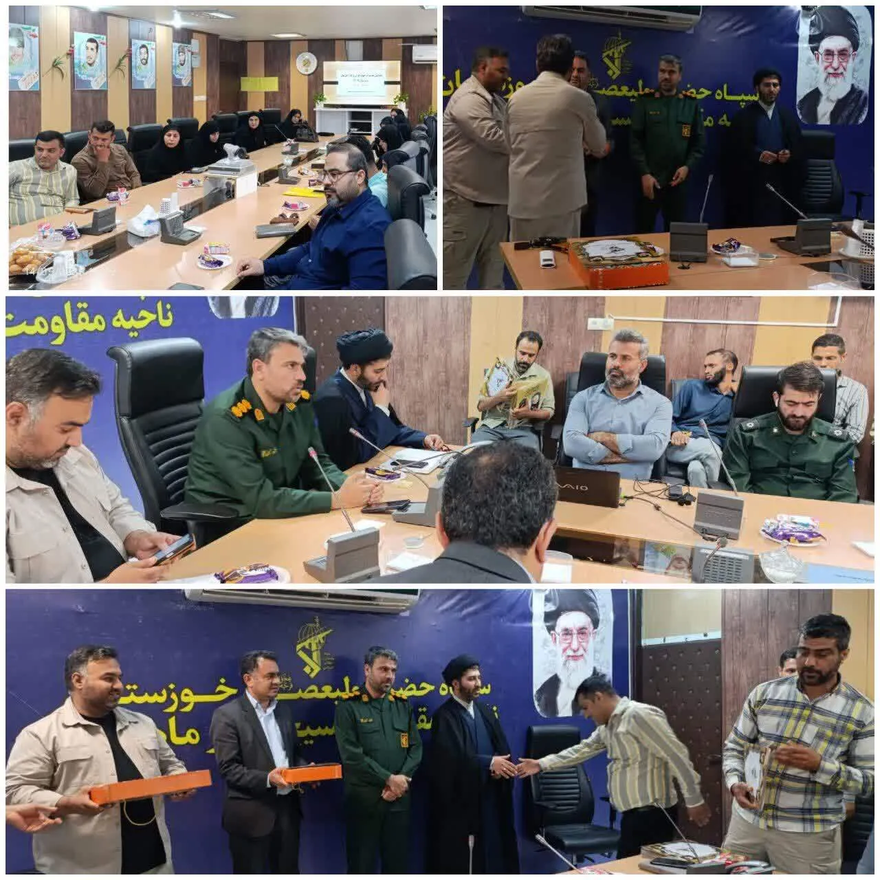 تجلیل از جهادگران فعال، مسئولین بسیج سازندگی و کارآفرینان برتر در ناحیه ماهشهر