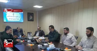 بازدید مسئول بسیج ادارات کشور از بسیج صنعت آب و برق خوزستان