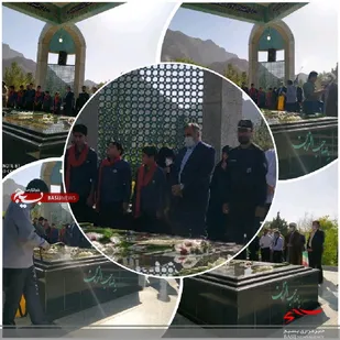 مراسم گل افشانی مزار شهدای گمنام دانشگاه آزاد خمینی شهر