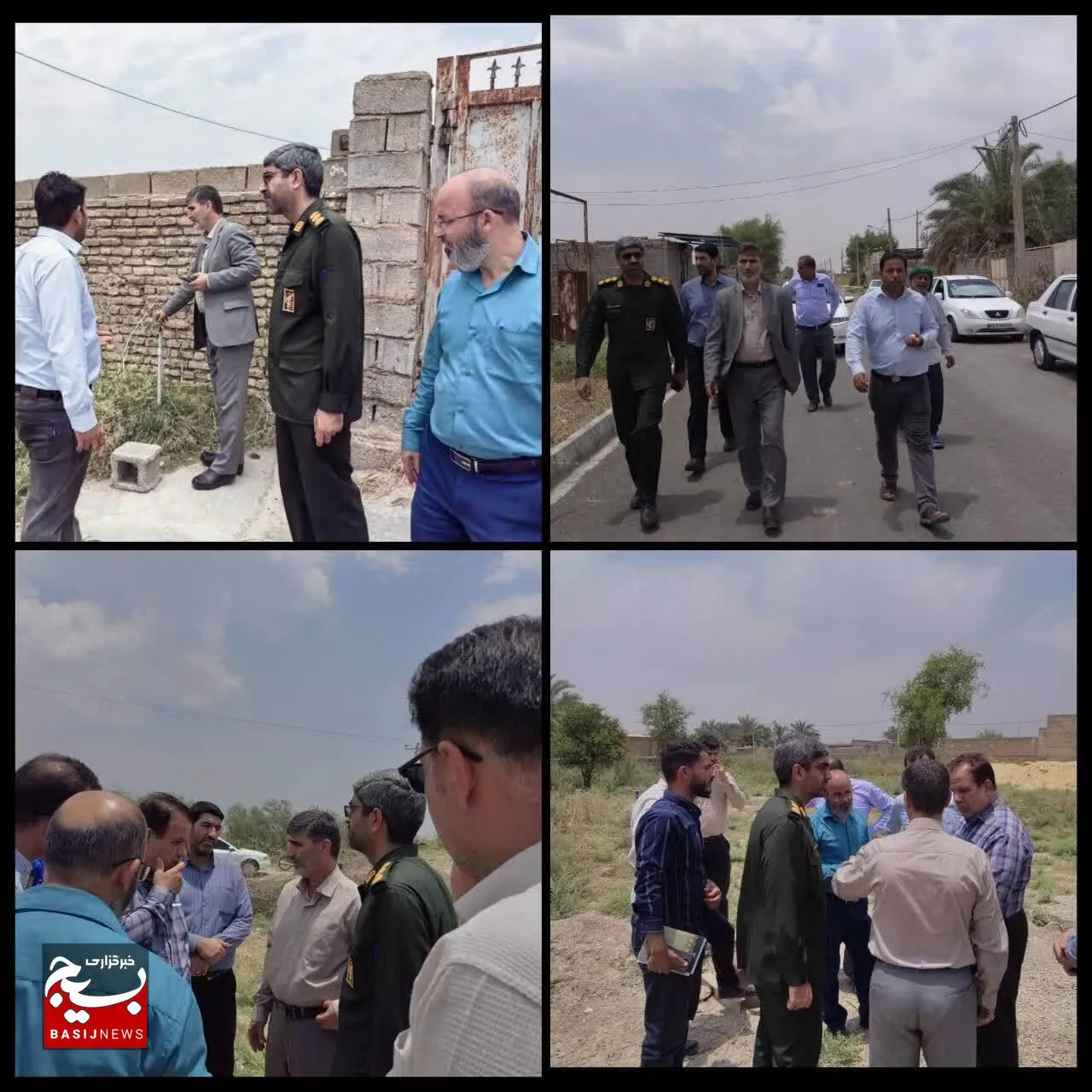 بازدید میدانی فرمانده سپاه شوش از مشکل آب روستایی در این شهرستان 
