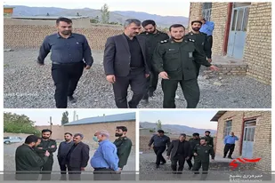 فرمانده سپاه سرخه از پایگاه نیمه ساخت روستا افتر بازدید کرد