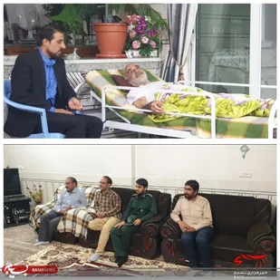 دیدار و عیادت از بسیجی پر تلاش پیشکسوت؛ حاج عبدالرضا کرمی