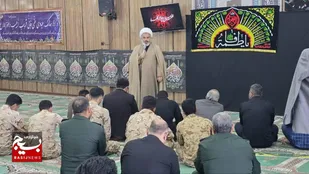 برگزاری مراسم شهادت حضرت زهرا در حسینیه ناحیه مقاومت بسیج امام حسین (ع) اهواز