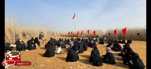 نسل جوان، راه روشن: بسیجیان خواهر حوزه بسیج ام البنین امیدیه در مسیر فرهنگ ایثار و شهادت