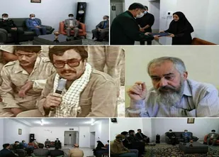 دیدار جمعی از مسئولان با خانواده هنرمند مرحوم "علی باسره"