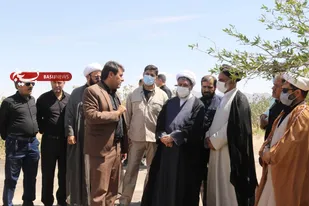 ازمناطق آسیب دیده از سیل شهرستان زرند بازدید نمود