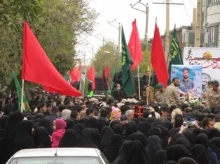 پیکر مطهر شهید مصطفوی در گلزار شهدای بهار آرام گرفت