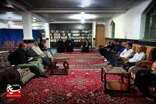 حضور سردار شفائی فرمانده سپاه سلمان و فرمانده سپاه شهرستان زاهدان در پایگاه علویون