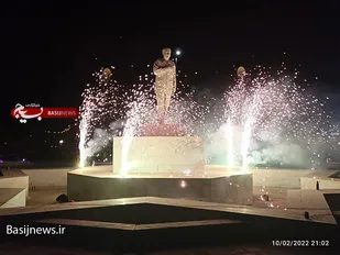 طنین بانگ الله اکبر ونورافشانی درآسمان شهر اهرم