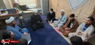 بازدید مسئول بسیج طلاب و روحانیون استان همدان از پایگاه بسیج مدرسه آیت الله آخوند(ره)