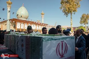 تشییع پیکر شهید مدافع امنیت در شیراز