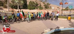 برگزاری همایش دوچرخه&zwnj;سواری نوجوانان بسیجی مهدیشهری در طالب&zwnj;آباد به یاد شهدا و تجدید بیعت با رهبری