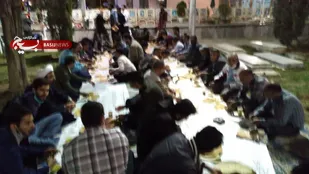 حضور رزمندگان گردان ۱۲۴ امام حسین علیه السلام در گلستان شهدای اصفهان