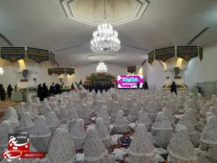 جشن تکلیف ۴۲۵ دانش آموز مشهدی با نام &laquo;دختران ماه&raquo; در جوار حرم رضوی+تصاویر