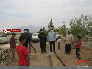 بازدید فرمانده سپاه الغدیر از پروژه گروه جهادی شهید "سیداحمد میرزابابایی" در تفت