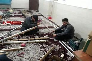 آذین بندی محله کریم اهل بیت (ع) سرخه آغاز شد