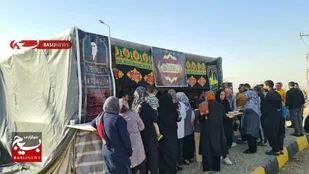 برپایی موکب پذیرایی رضوی در جاده شاهرود_ مشهد+ تصاویر
